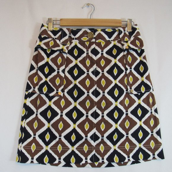 Tory Burch Dresses & Skirts - Tory Burch Geometric Cotton A Line Skirt